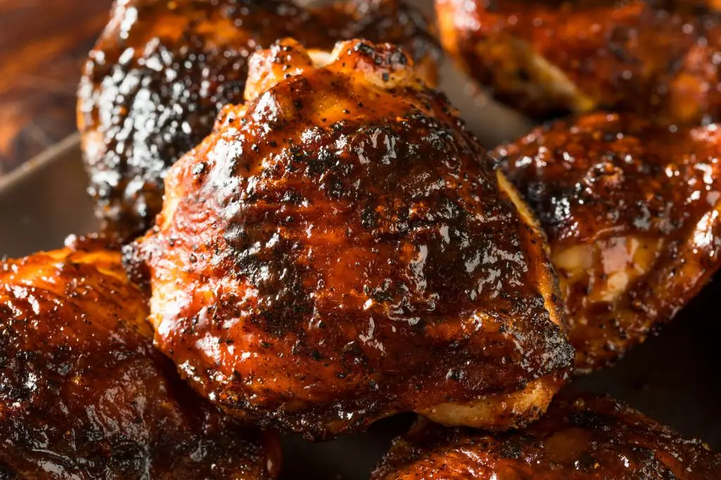 Gas BBQ Chicken Thighs