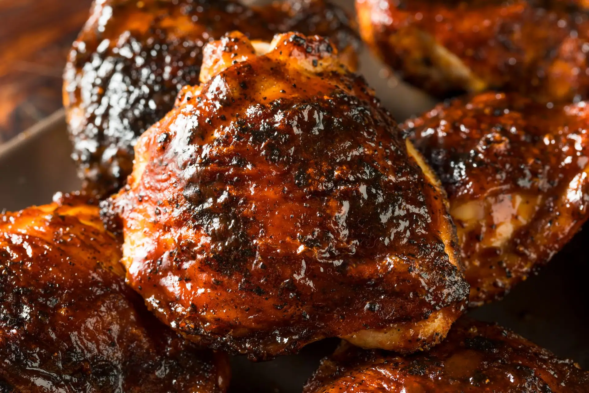Gas BBQ Chicken Thighs