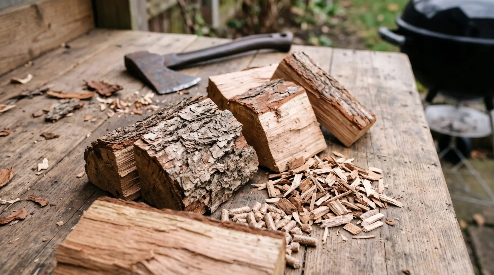 Smoking Wood for Beginners UK Guide - Oak and Apple Wood Chunks